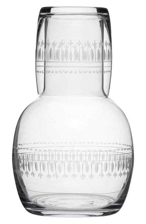 Ovals Carafe & Glass