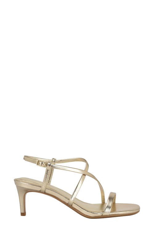 Calvin Klein Ishaya Ankle Strap Sandal In Gold