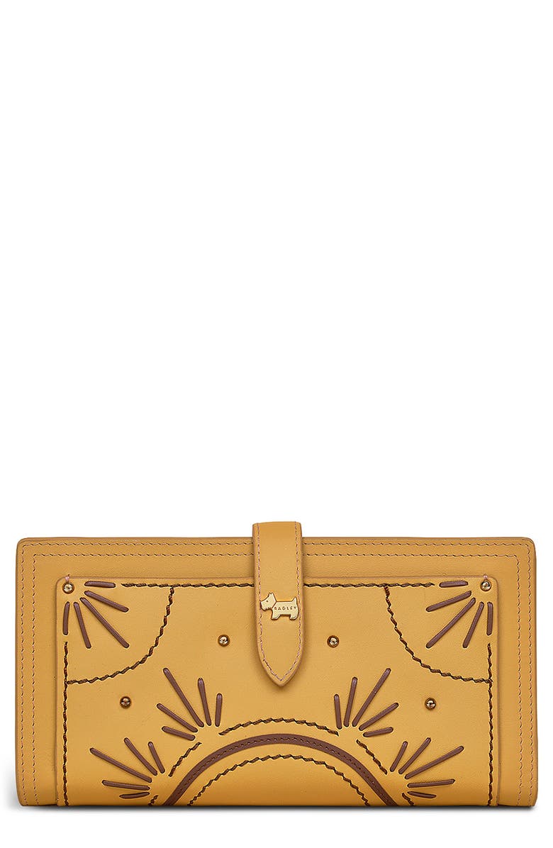 Radley Willis Street Leather Wallet, Main, color, Pecan