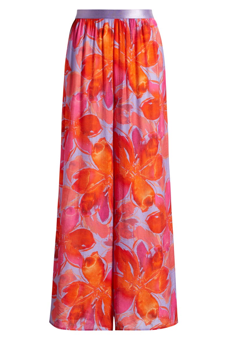 Floral Cover-Up Pants, Alternate, color, WATERCOLOR GARDENIA