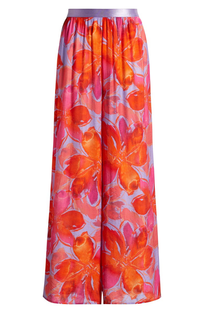 Hutch Floral Cover-Up Pants, Alternate, color, Watercolor Gardenia