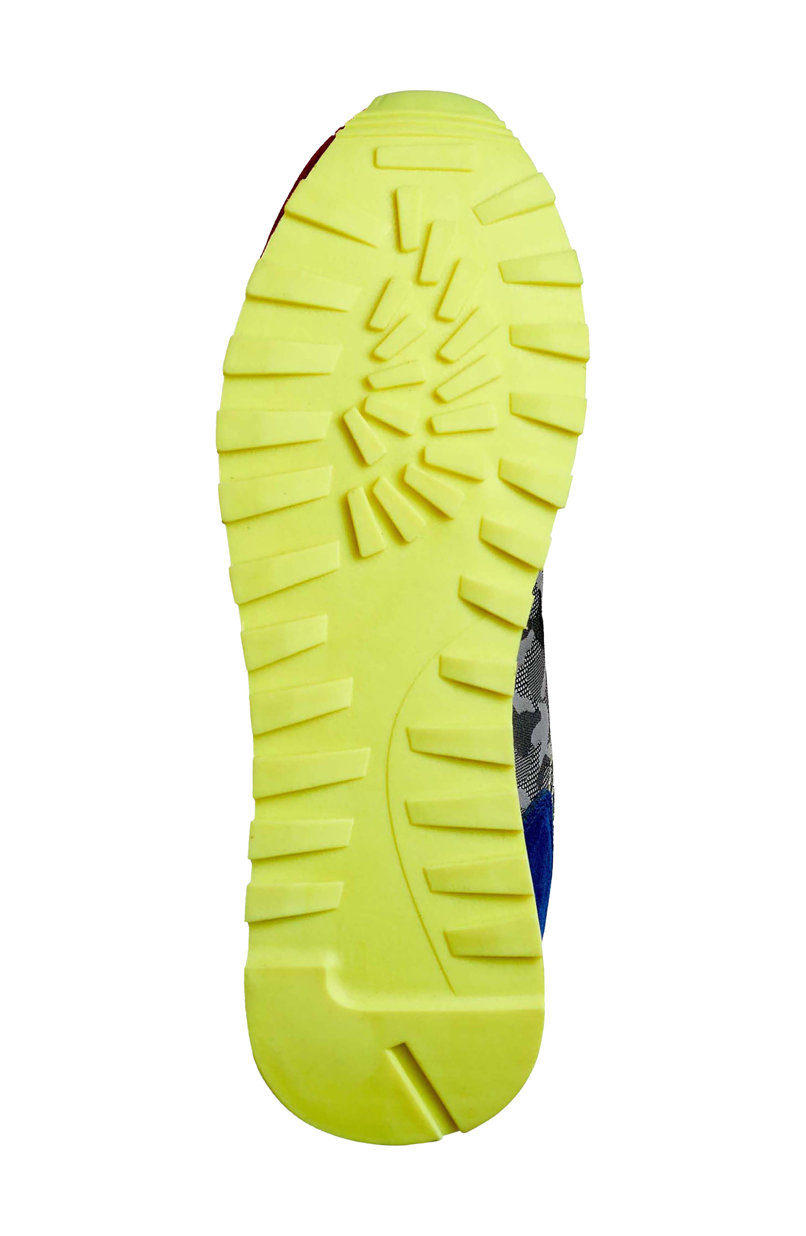 KARL LAGERFELD PARIS Suede & Camo Speckled Sole Running Sneaker, Alternate, color, 