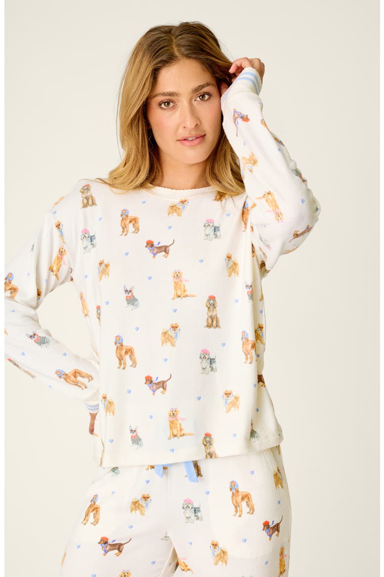 Meet Me in Pawris 2-Piece Pajama Set, Alternate, color, IVORY