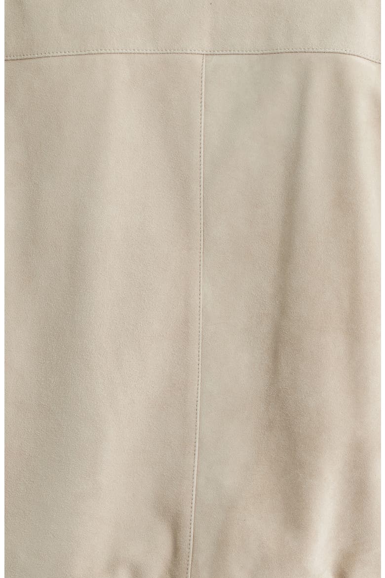 Muller Suede Bomber Jacket, Alternate, color, OPEN BEIGE