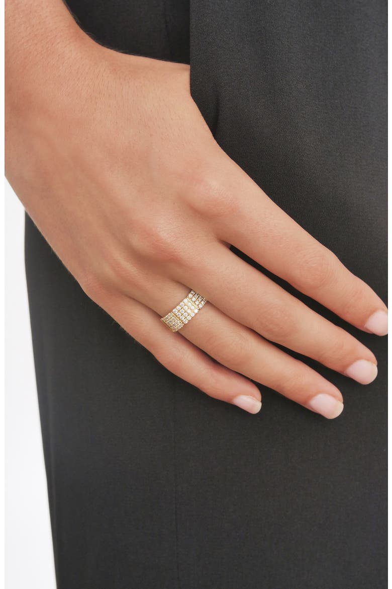 Katherine Pavé Diamond Ring (Nordstrom Exclusive), Alternate, color, YELLOW GOLD/ DIAMOND