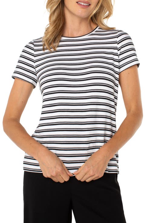 Stripe French Terry T-Shirt