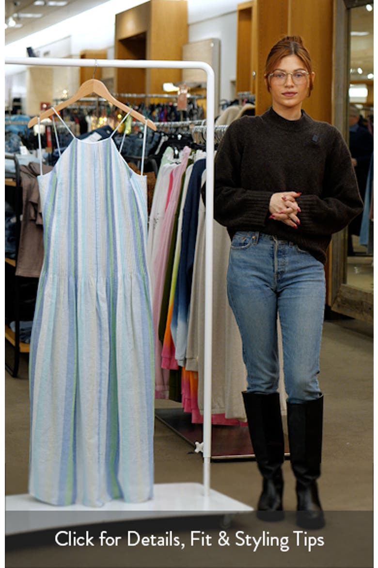 Stripe Linen Blend Dress video