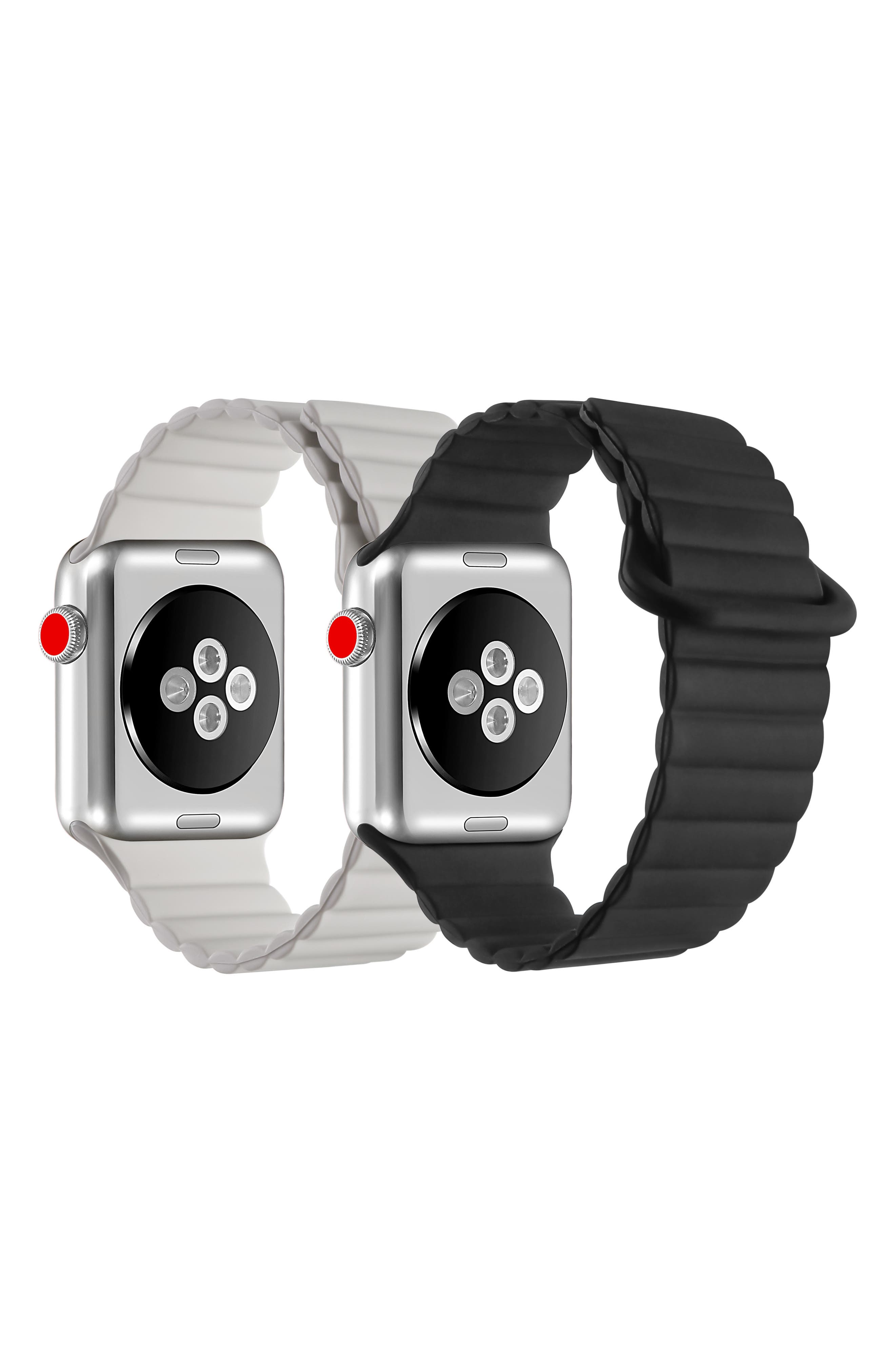Posh Tech Pack of 2 Magnetic Silicone Watch Bands (Men) | Nordstromrack