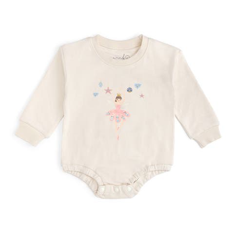 Nutcracker Girl Christmas Long Sleeve Romper