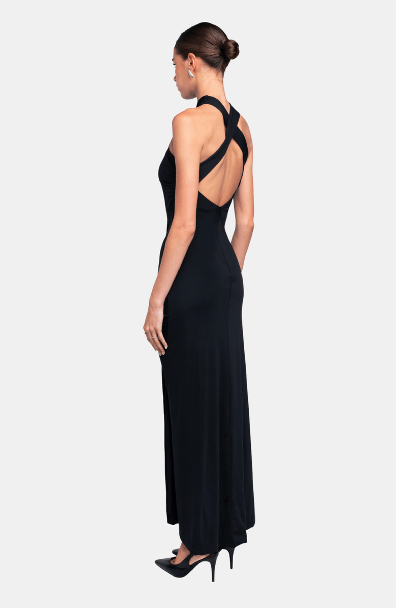 OW Collection ISA Maxi Dress, Alternate, color, Black