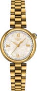 Tissot Desir Mother-of-Pearl Goldtone Watch, 28mm