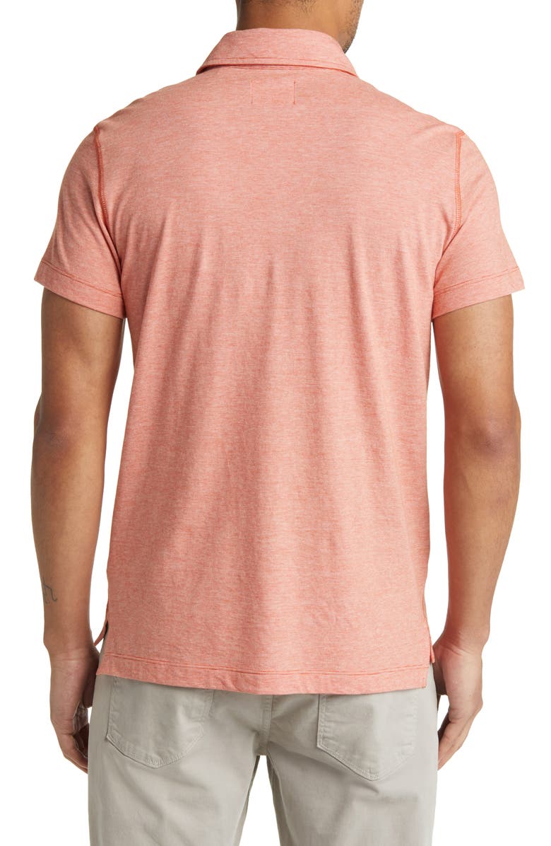 Billy Reid Pensacola Organic Cotton Polo, Alternate, color, Burnt Red