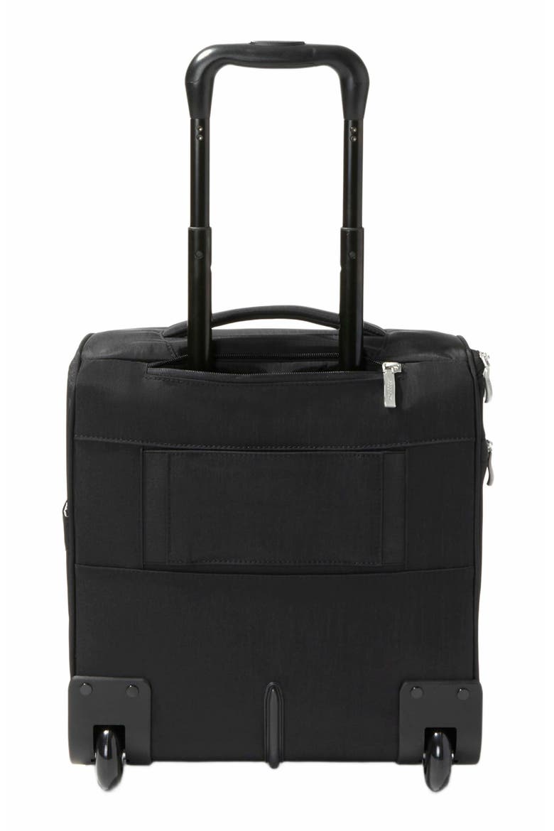Expandable Underseat Carry-on Suitcase, Alternate, color, Black