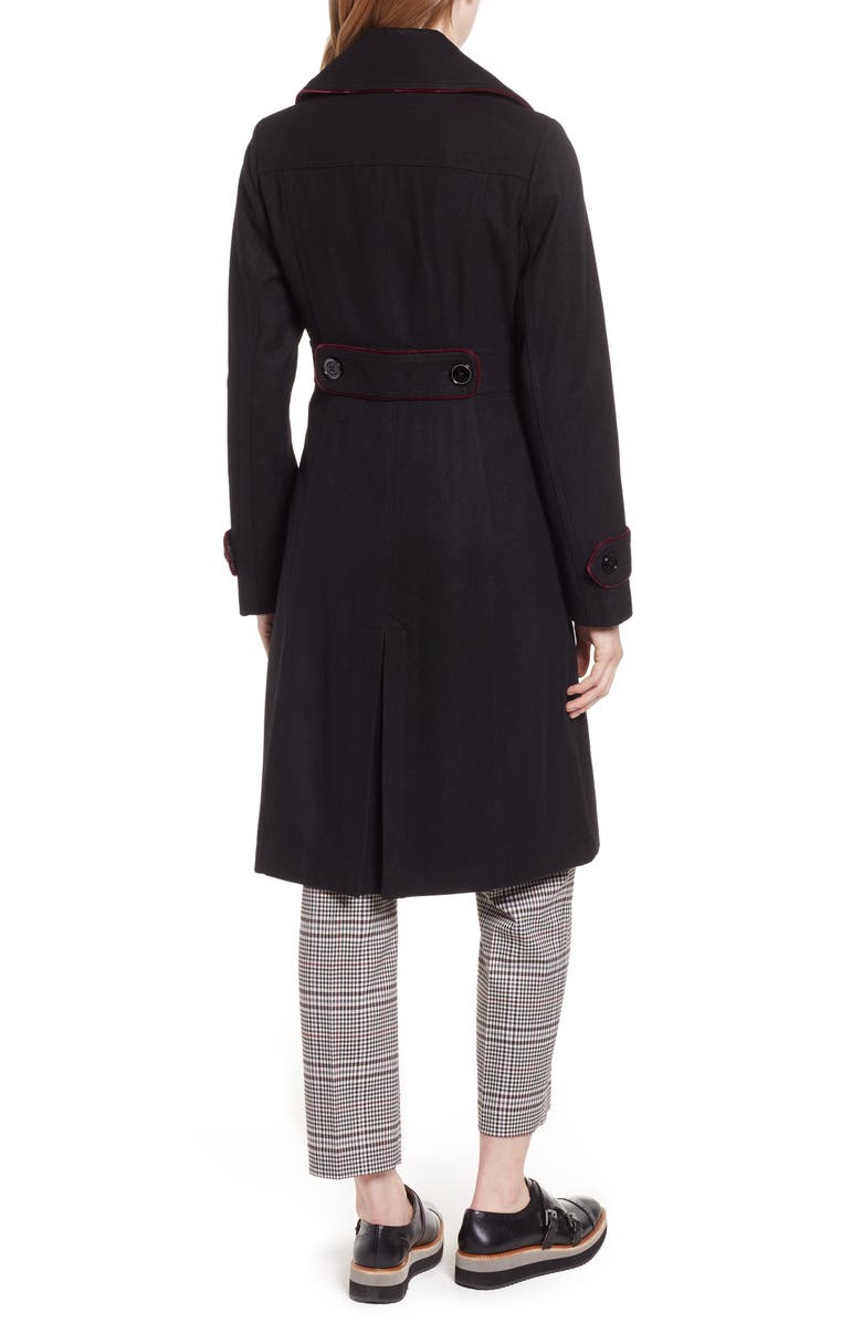 Kenneth Cole New York Wool Blend Military Coat, Alternate, color, 