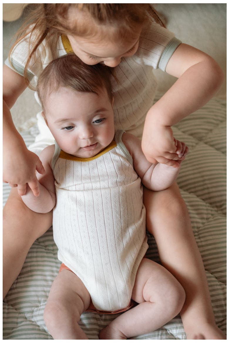 Pointelle Bodysuit, Alternate, color, RAINBOW