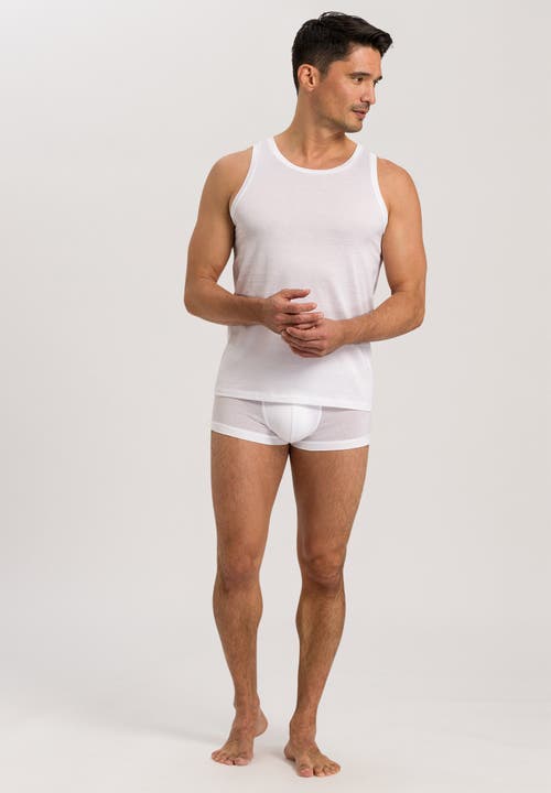 Hanro Cotton Sporty Boxer Brief In White