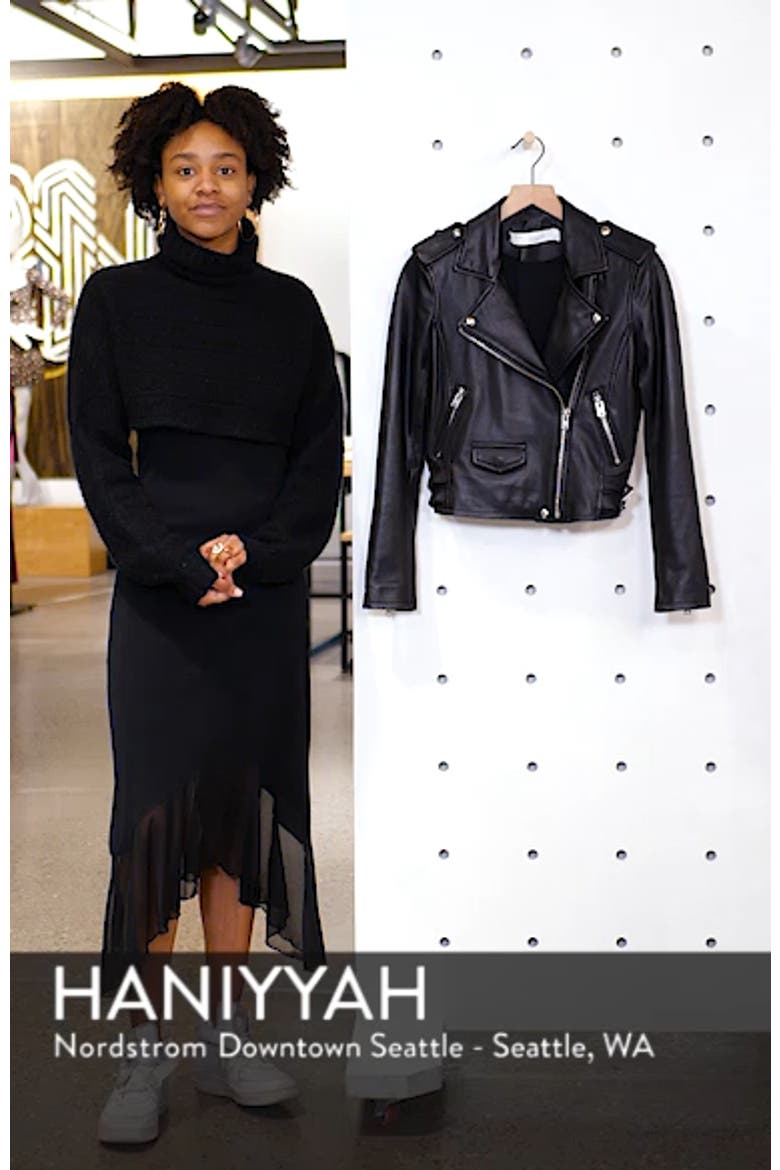 'Ashville' Lambskin Leather Moto Jacket video