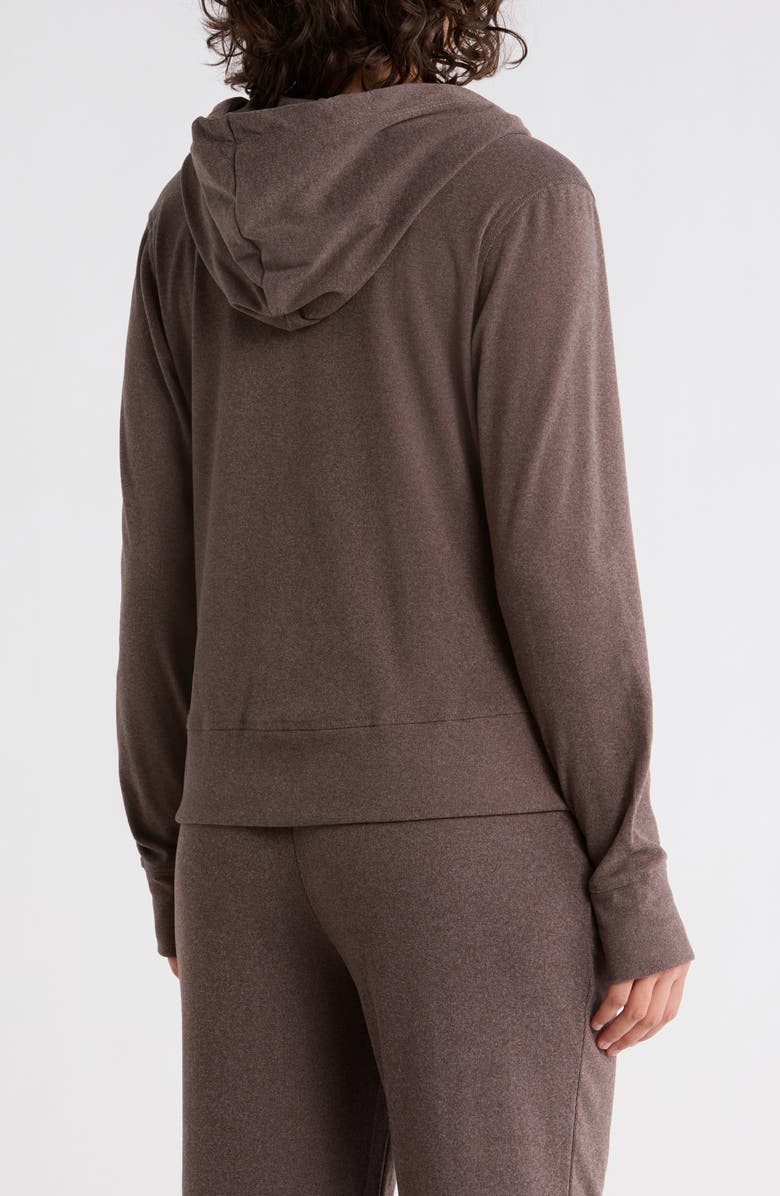 BALANCE COLLECTION Riley Full Zip Hoodie, Alternate, color, Heather Black Coffee