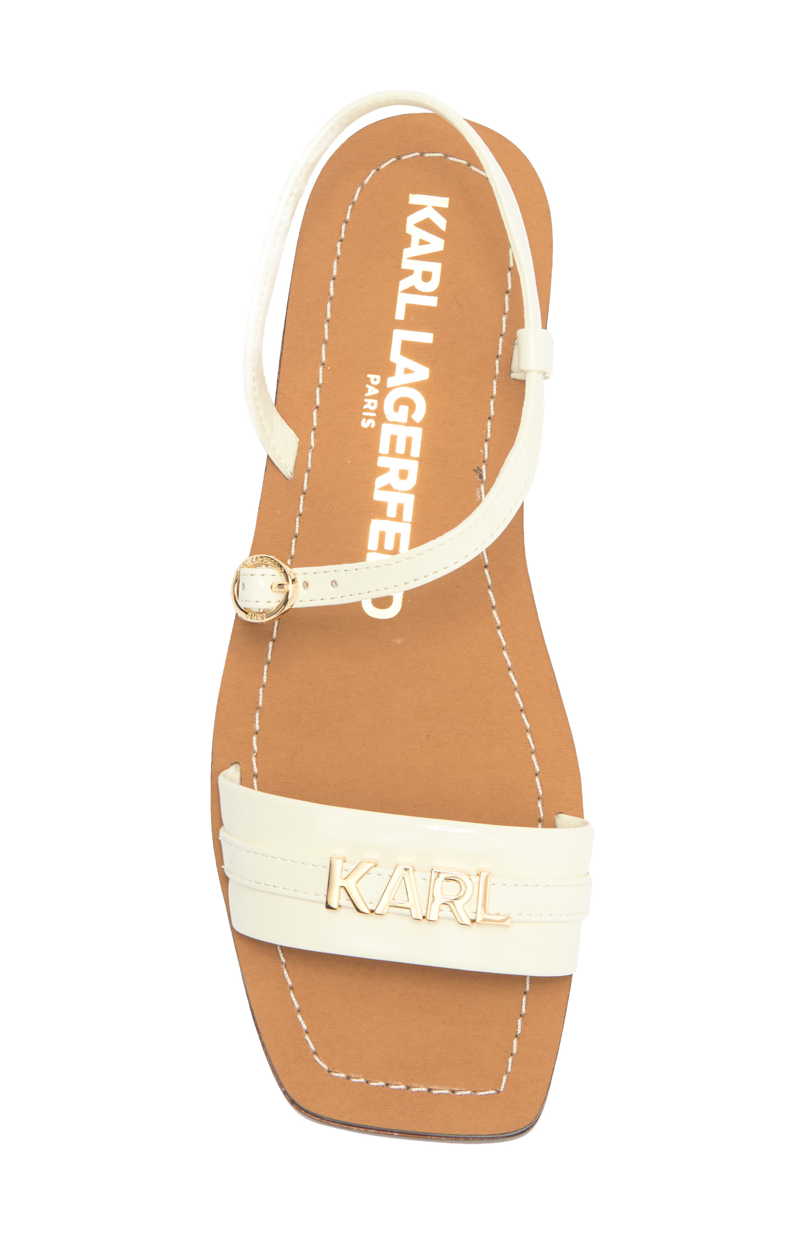 Miram Flat Strappy Sandal, Alternate, color, CREAM