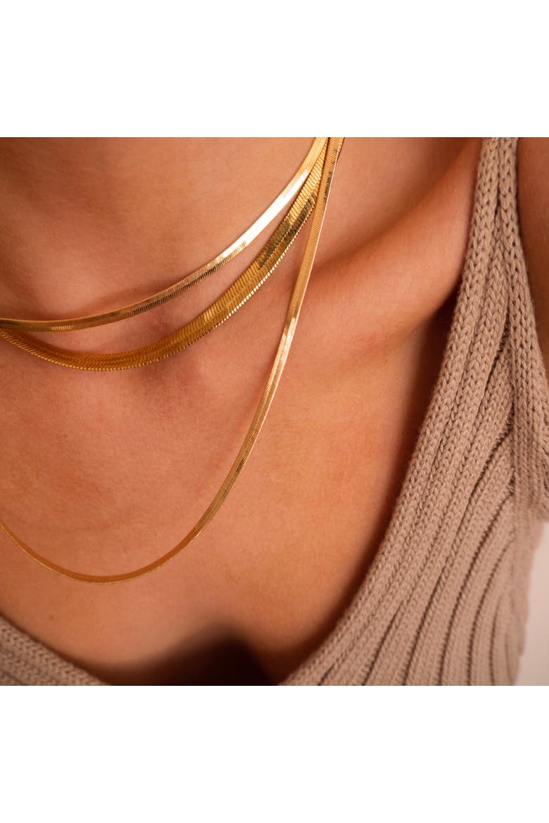 Jumbo Nile Necklace, Alternate, color, Gold