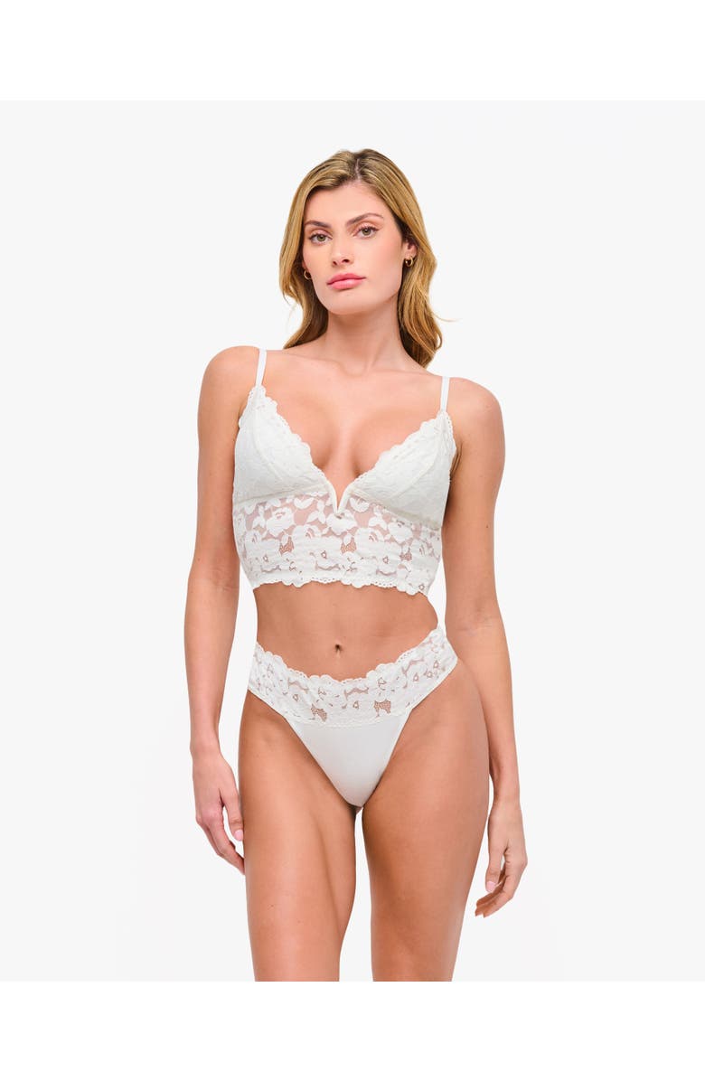 Cosabella Romanza Longline Bralette, Alternate, color, Moon Ivory