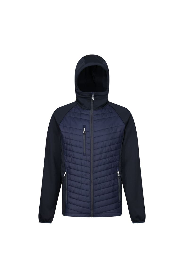 Navigate Quilted Hybrid Jacket, Main, color, Navy and Seal Grey