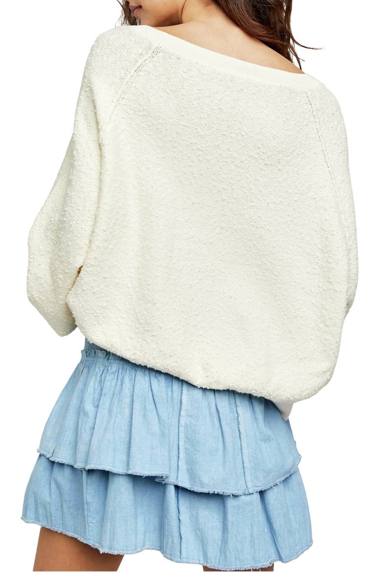 Found My Friend Bouclé Pullover, Alternate, color, CREAM