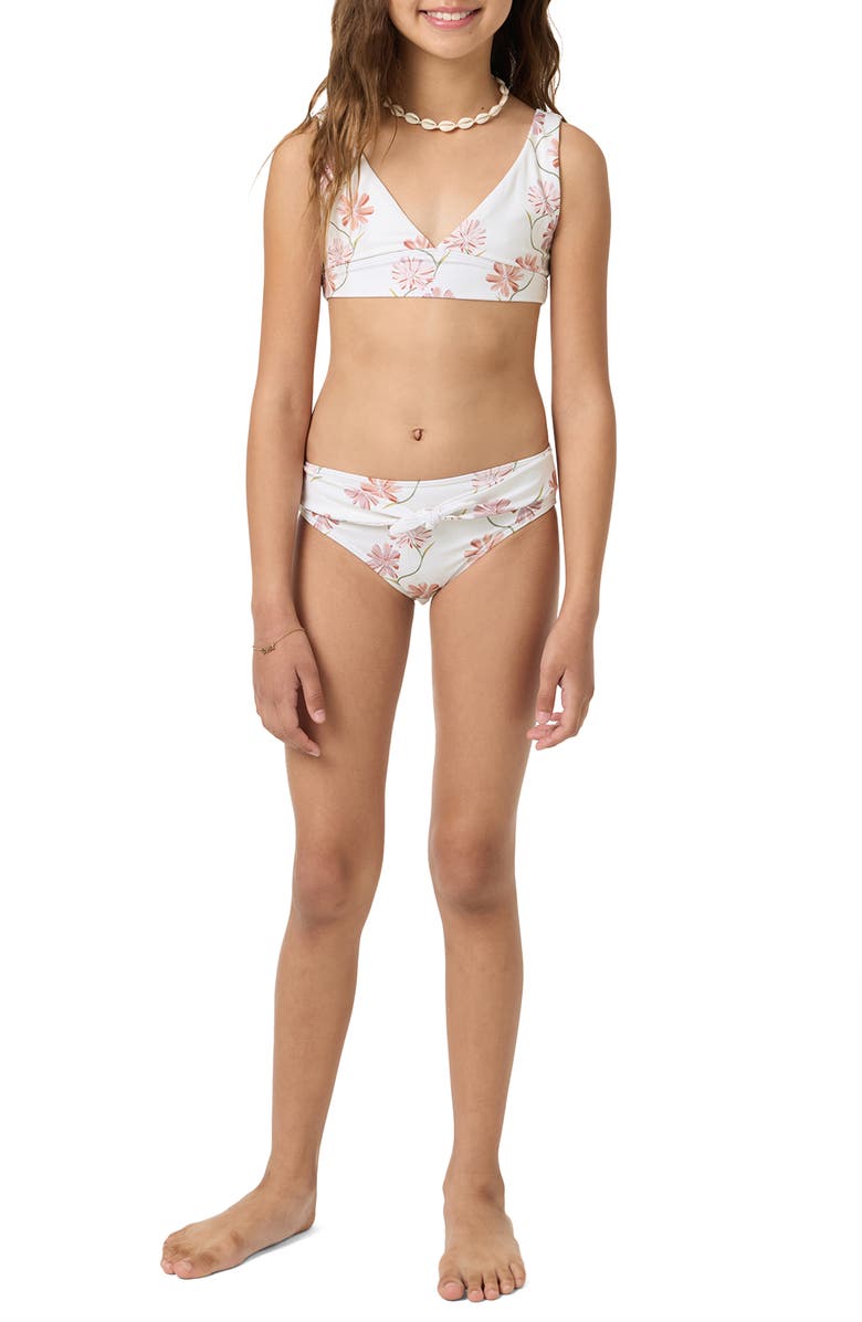 O'Neill Kids' Ivy Floral Two-Piece Swimsuit, Alternate, color, Tofu