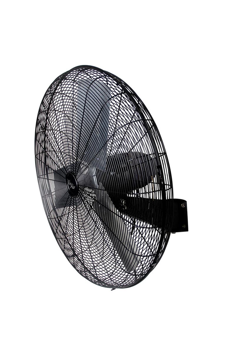Vie Air Tilting Wall Mountable Heavy Duty Commercial Strength Oscillating Fan, Main, color, Black