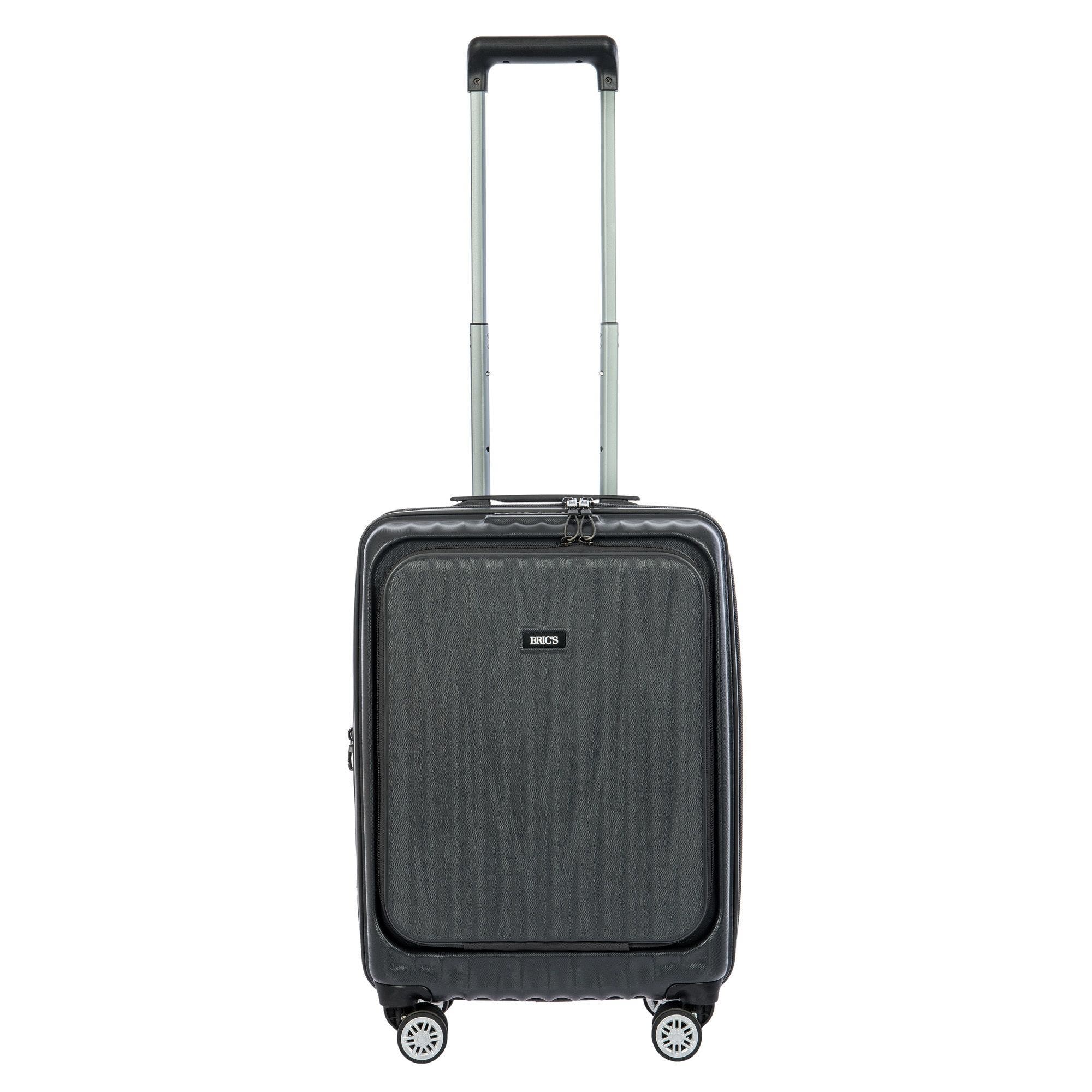 Bric's Cervia 21" Spinner Carry-on with Front Pocket, Main, color, Dark Grey