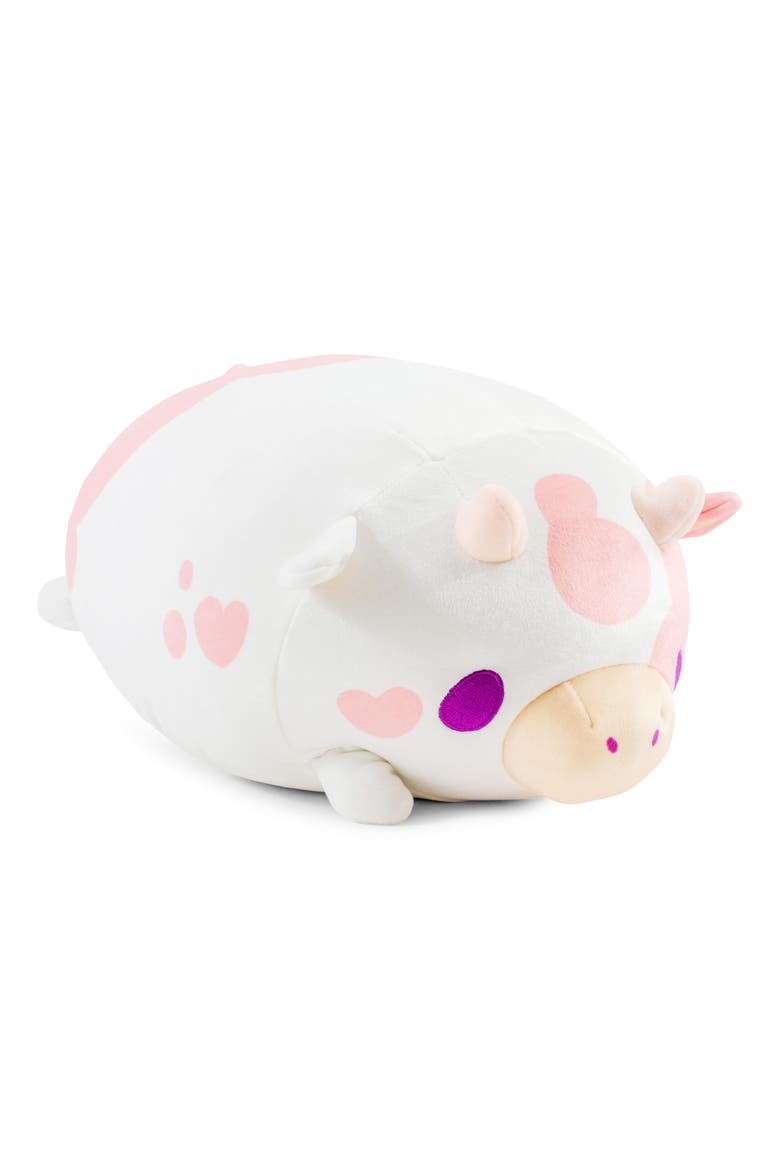 MochiOshis Cow 12-Inch Character Plush Toy, Main, color, Black/White