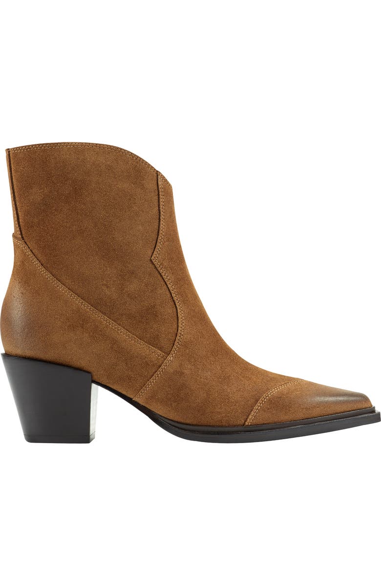 Marc Fisher LTD Giulie Pointed Cap Toe Bootie, Alternate, color, Medium Natural