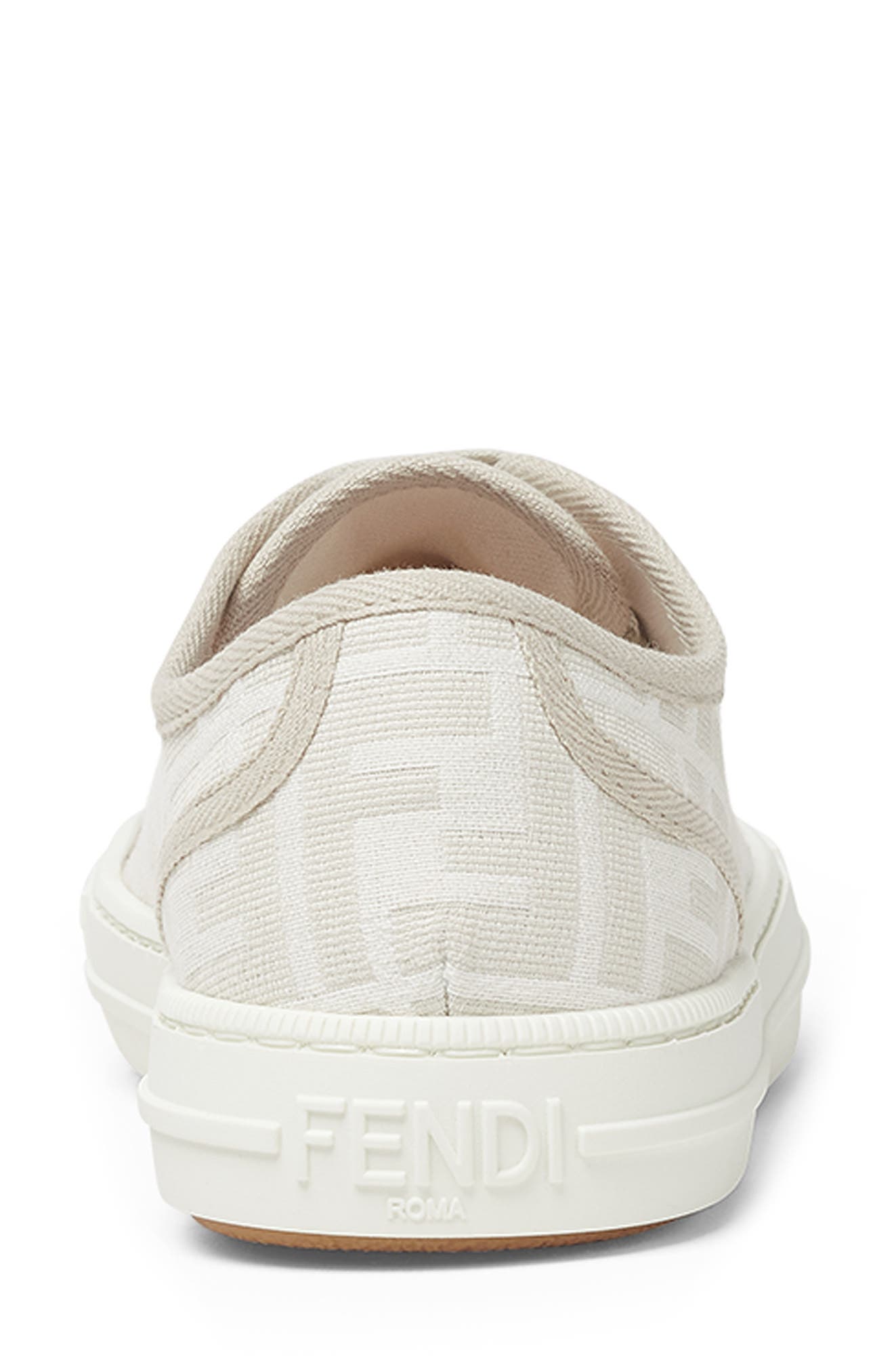 Fendi FF Domino Sneaker, Alternate, color, Ivory
