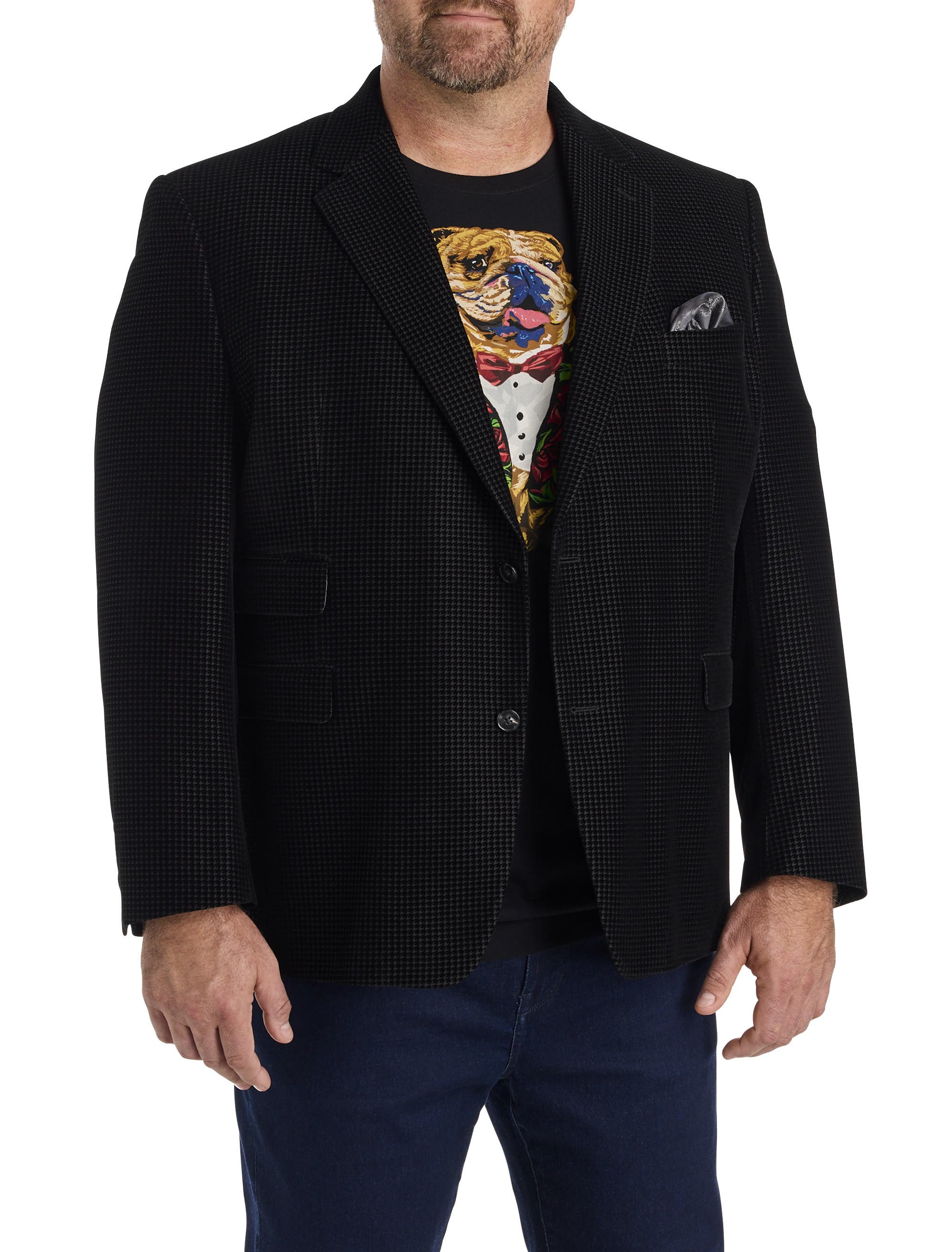 Big & Tall Colden Houndstooth Blazer