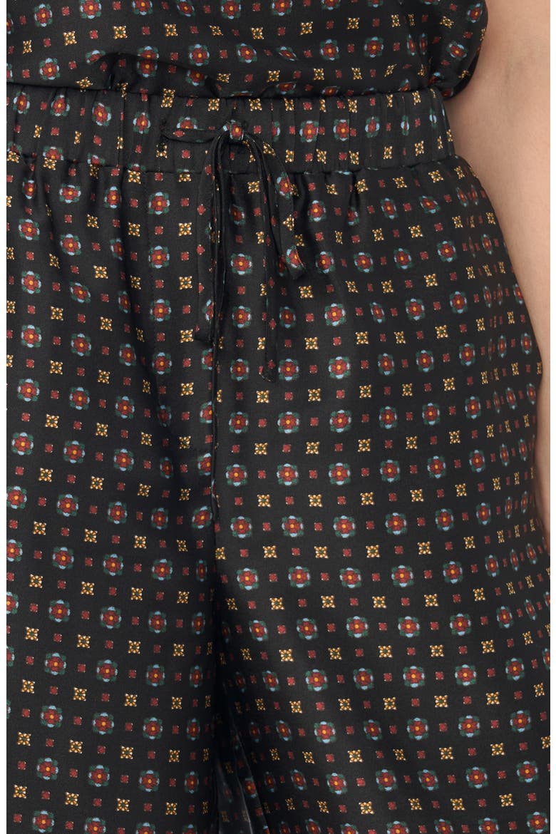 Wide Leg Drawstring Lounge Pants, Alternate, color, RICH BLACK 060