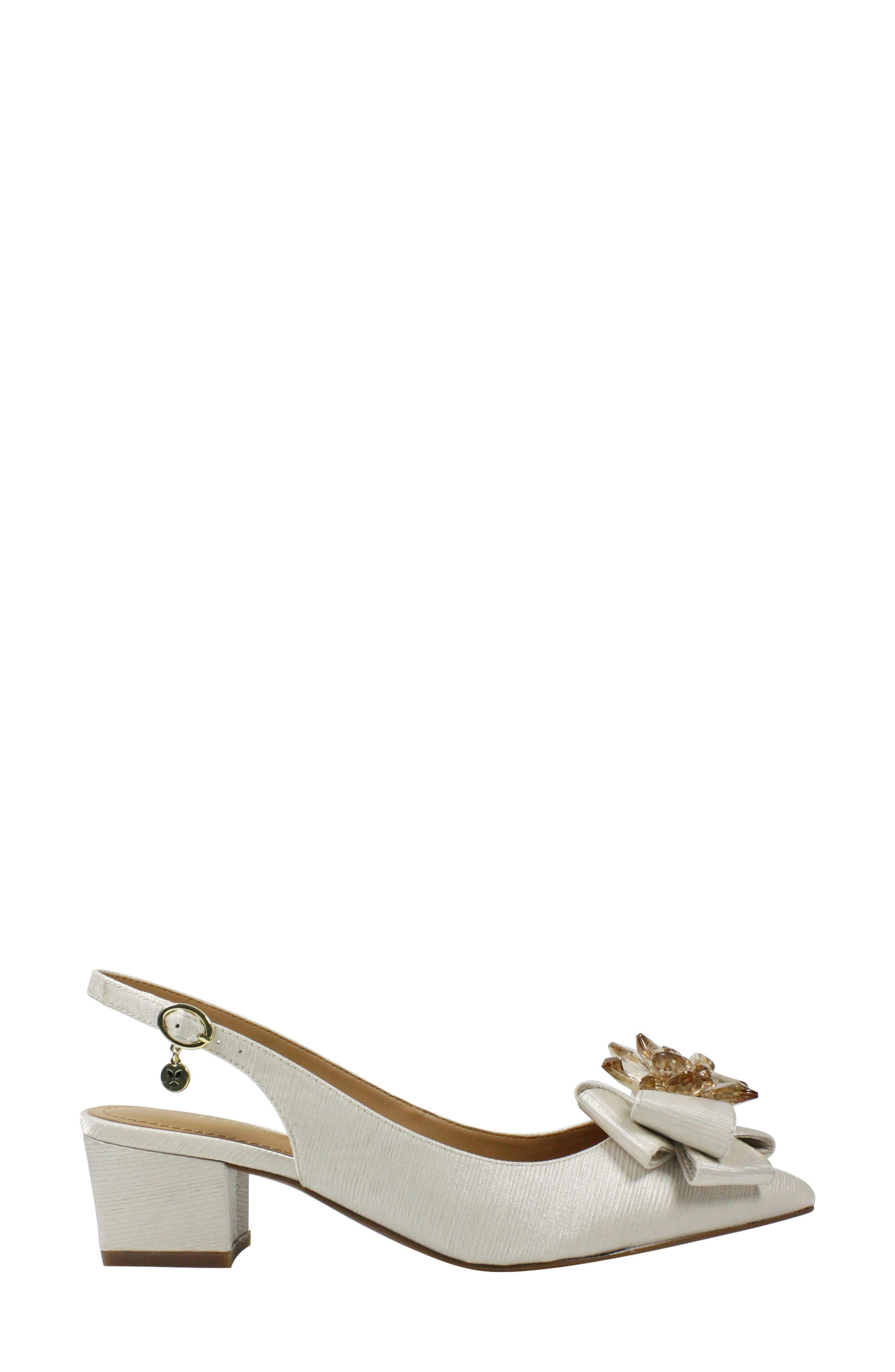 J.Renée Faaye Slingback Pump, Alternate, color, NUDE FABRIC