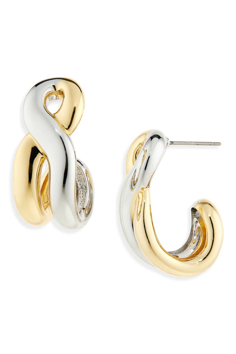 Odell Hoop Earrings, Main, color, GOLD