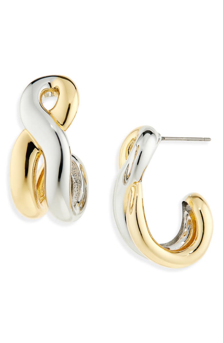 DEMARSON Odell Hoop Earrings, Main, color, Gold