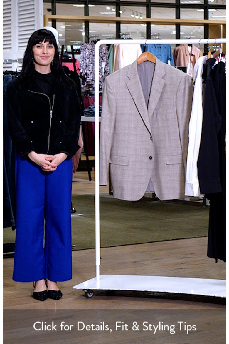 Siena Regular Fit Windowpane Plaid Super 150s Wool Sport Coat video