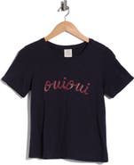 Cinq à Sept Script Oui Oui T-Shirt