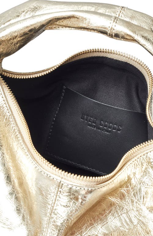 Hyer Goods Leather Mini Everday Shoulder Bag In Gold