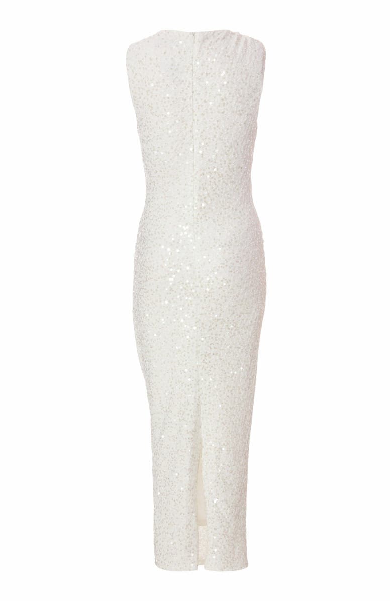 QUIZ Textured Sequin Knot Shoulder Maxi Dress, Alternate, color,