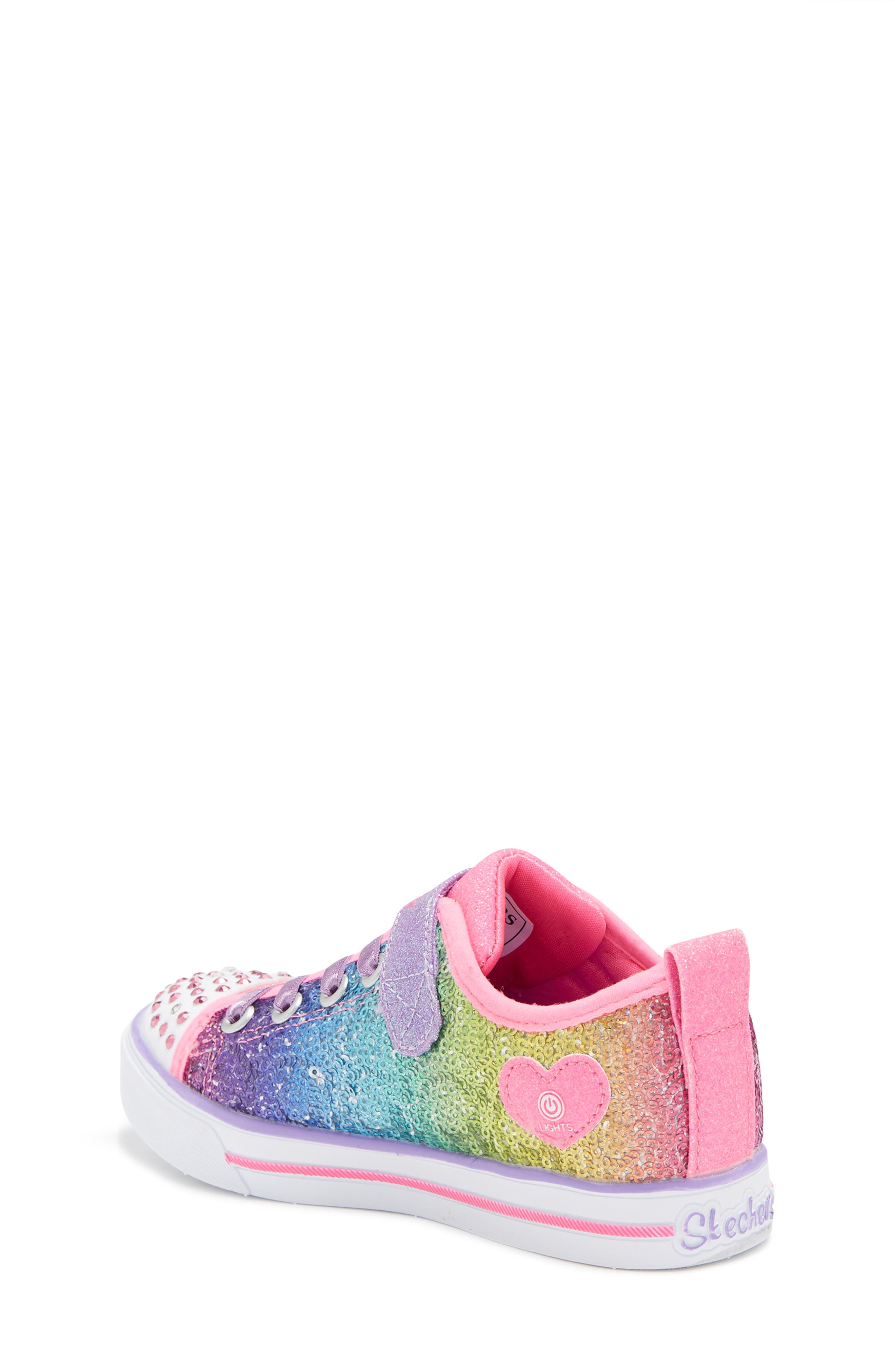 SKECHERS Sparkle Lite Sequins So Bright Glitter Sneaker, Alternate, color, 