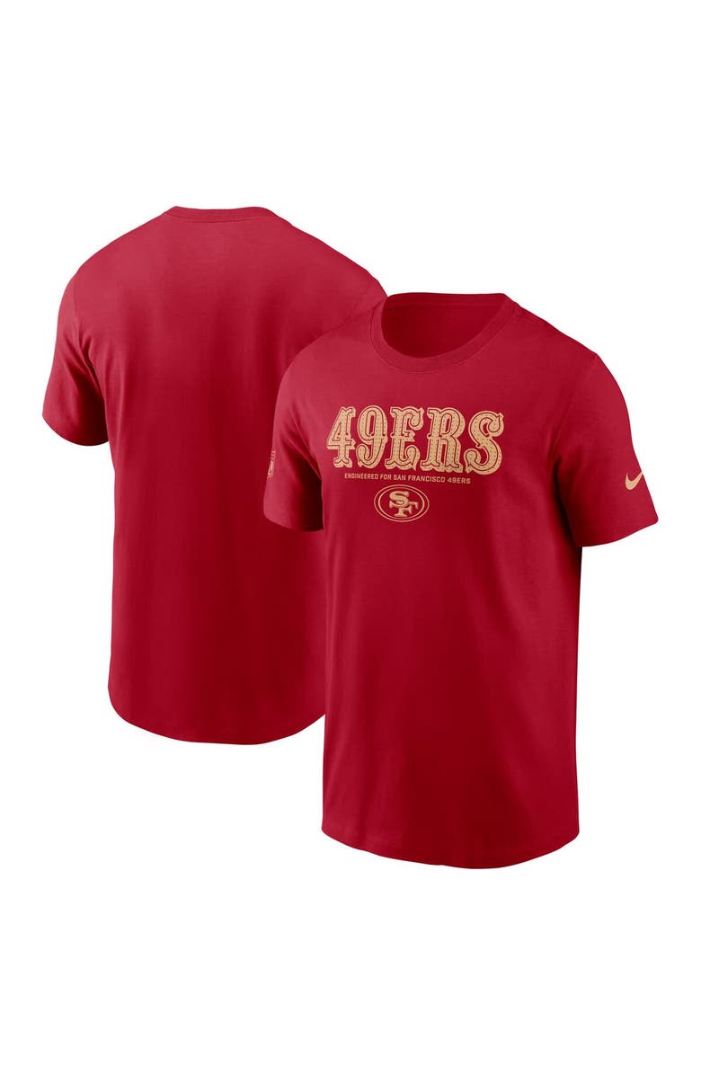 Nike Men's Nike Scarlet San Francisco 49ers Sideline Performance T-Shirt, Main, color, Scarlet