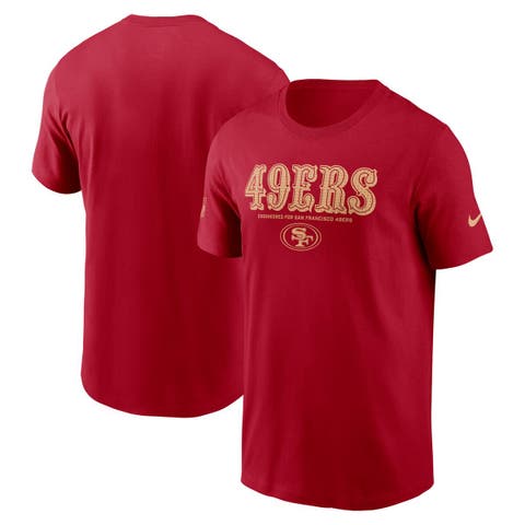 Men's Nike Scarlet San Francisco 49ers Sideline Performance T-Shirt