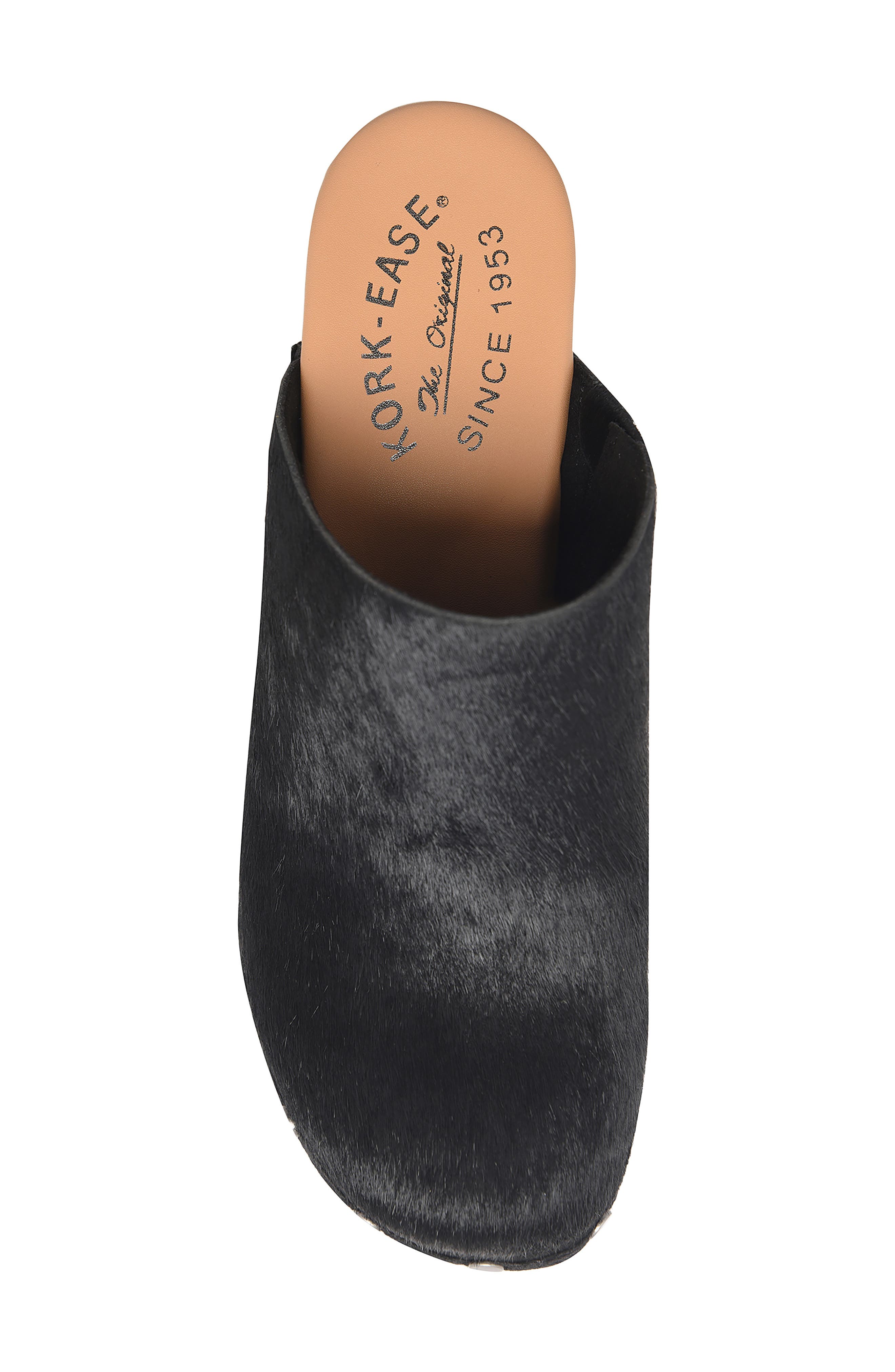Talisa Genuine Calf Hair Clog, Alternate, color, BLACK CALFHAIR
