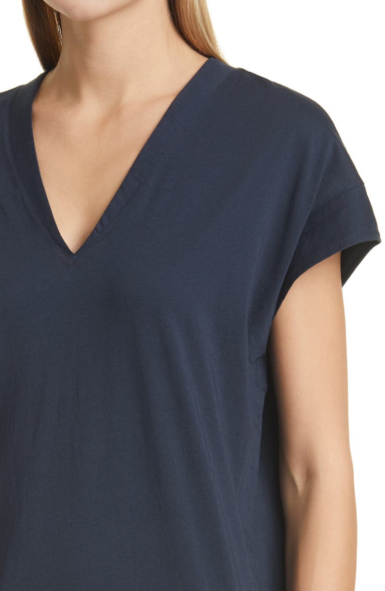 FRAME Le V-Neck T-Shirt Dress, Alternate, color, 
