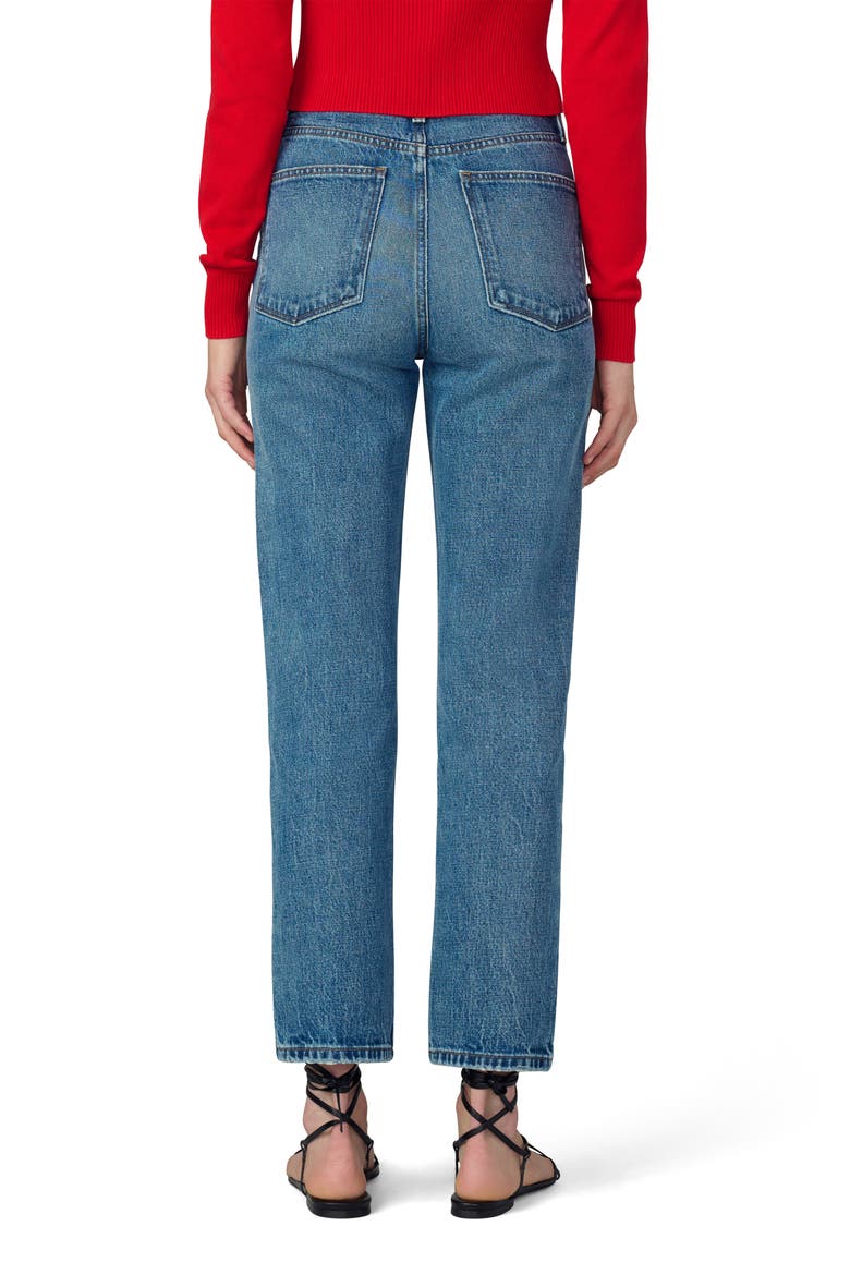 The Margot High Waist Ankle Slim Straight Leg Jeans, Alternate, color, IMPACT