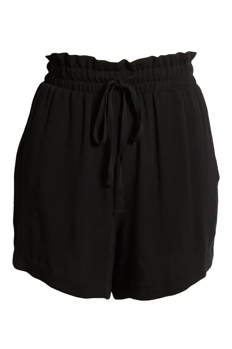 Gibson x Hi Sugarplum! Cabo Drawstring Shorts (Nordstrom Exclusive), Alternate, color, SOLID BLACK