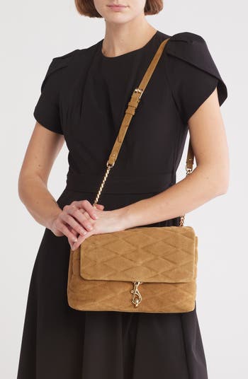 Diamond Quilt Flap Shoulder Bag